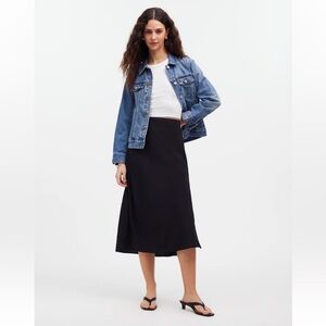 madewell layton midi slip skirt